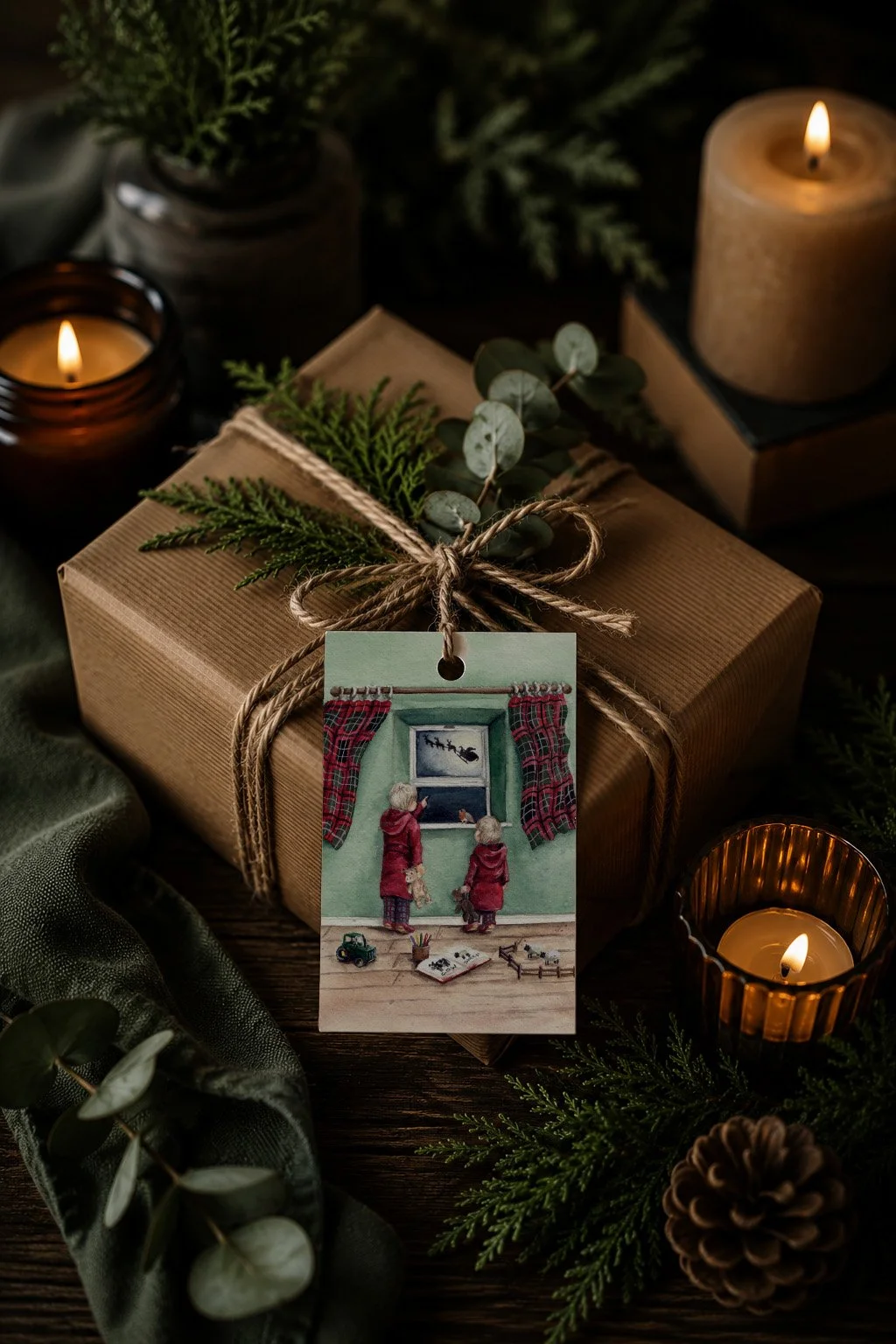 Recycled Sleepless Night Gift Tag