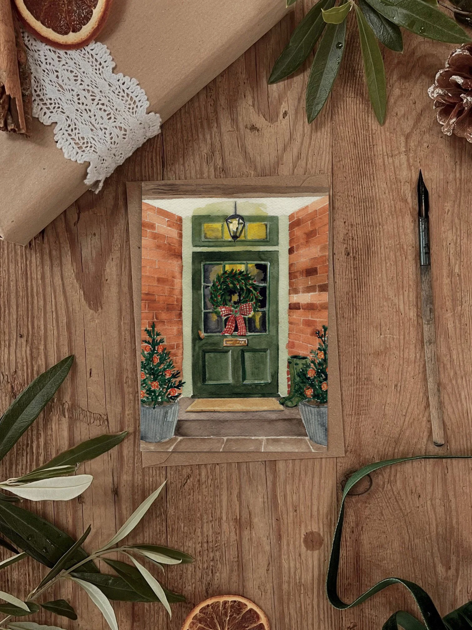 Festive Neighbours Christmas Card