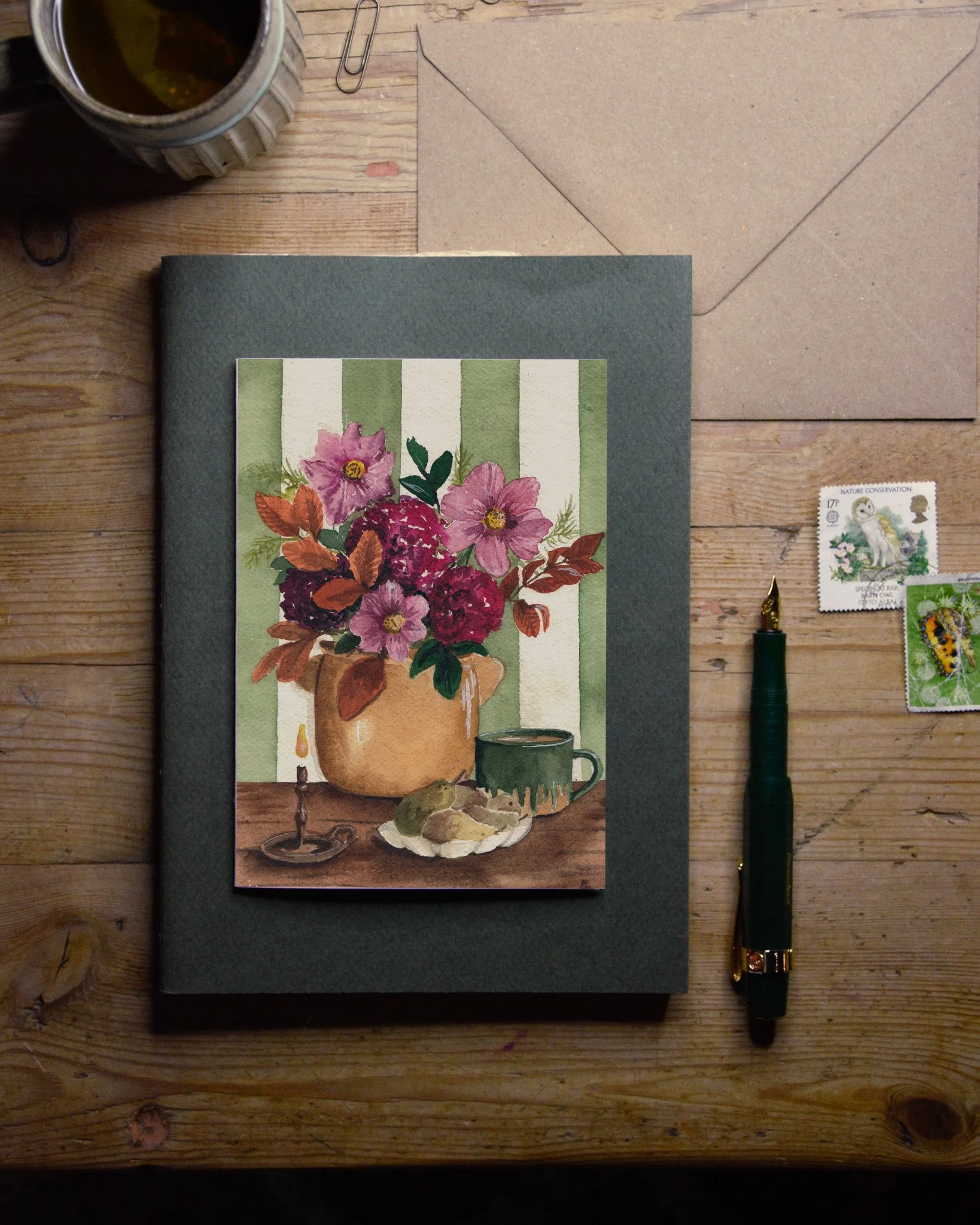 BM230 PEARS AND FLOWERS CARD.jpg