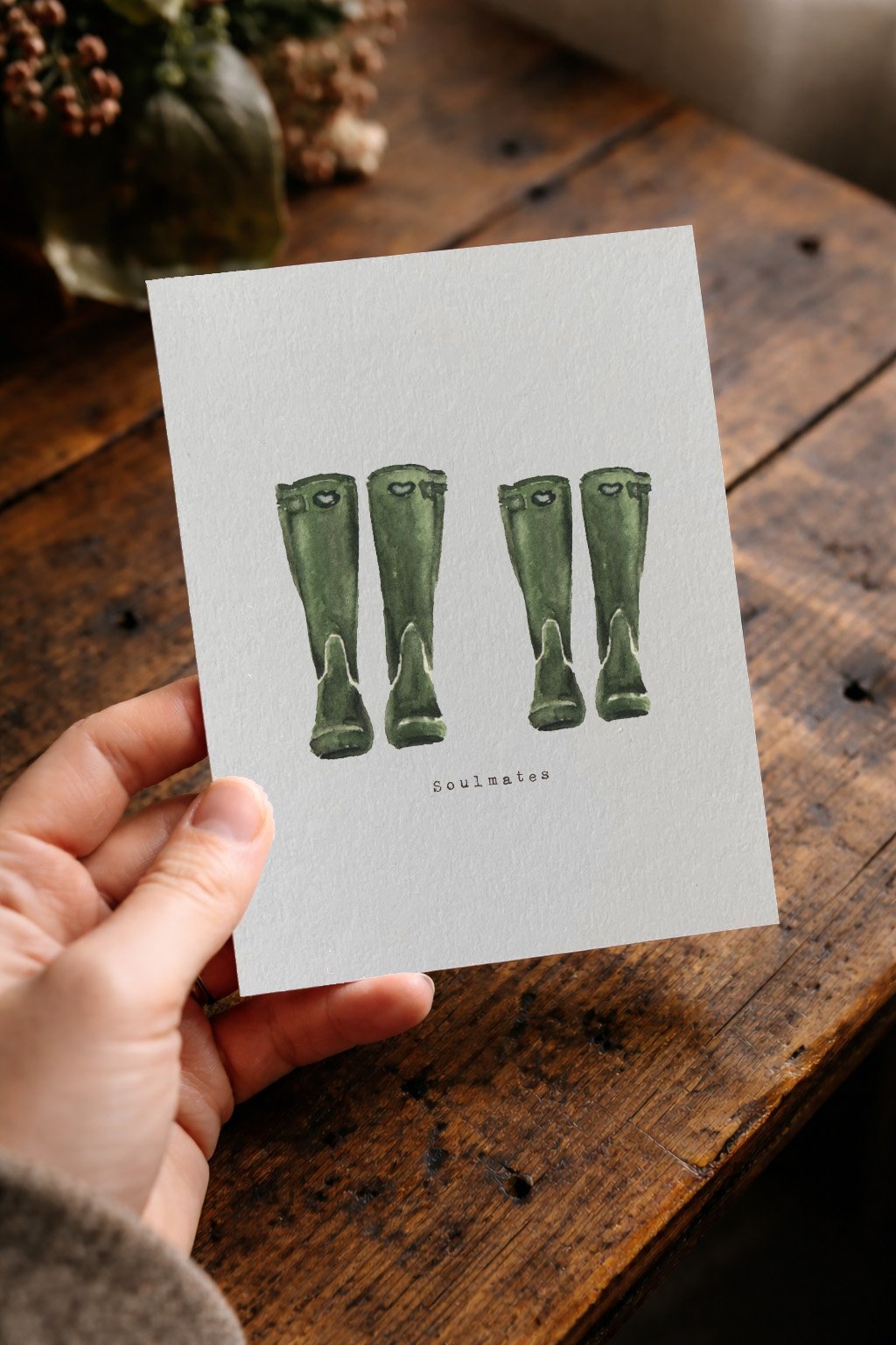 Recycled Straw Soulmates Card