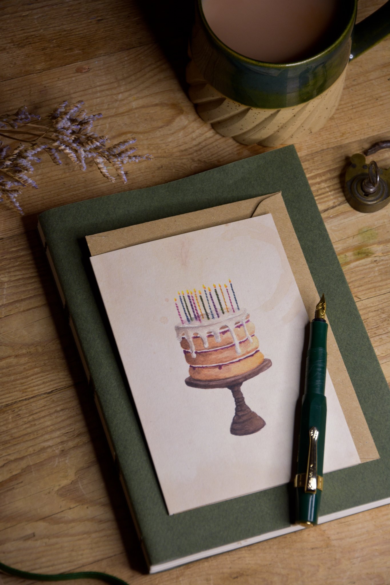 vintage stationery bundle watercolour teastained, eco friendly greetings cards-13.jpg