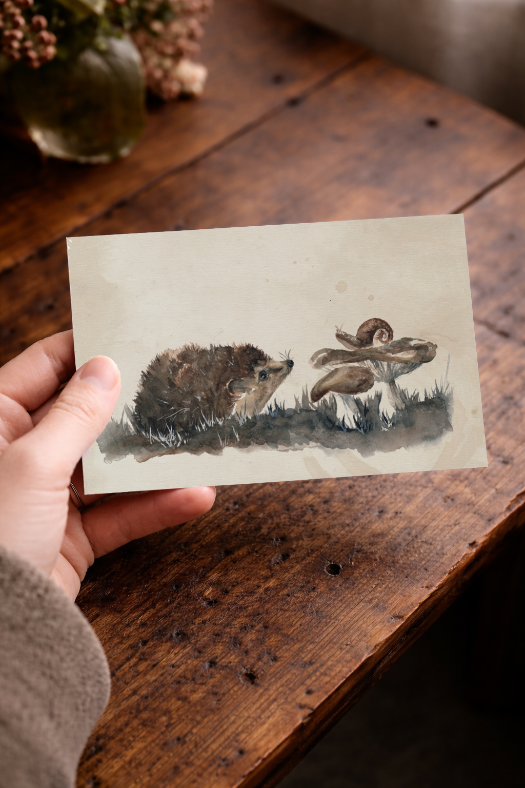NEW Recycled Autumn Friends Card (Minimum of 6)