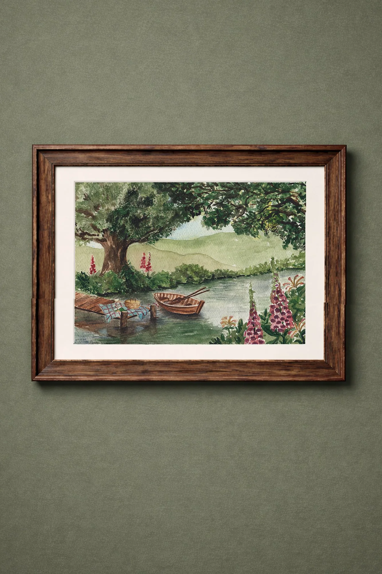 A SUMMER STREAM PRINT IN FRAME.jpg