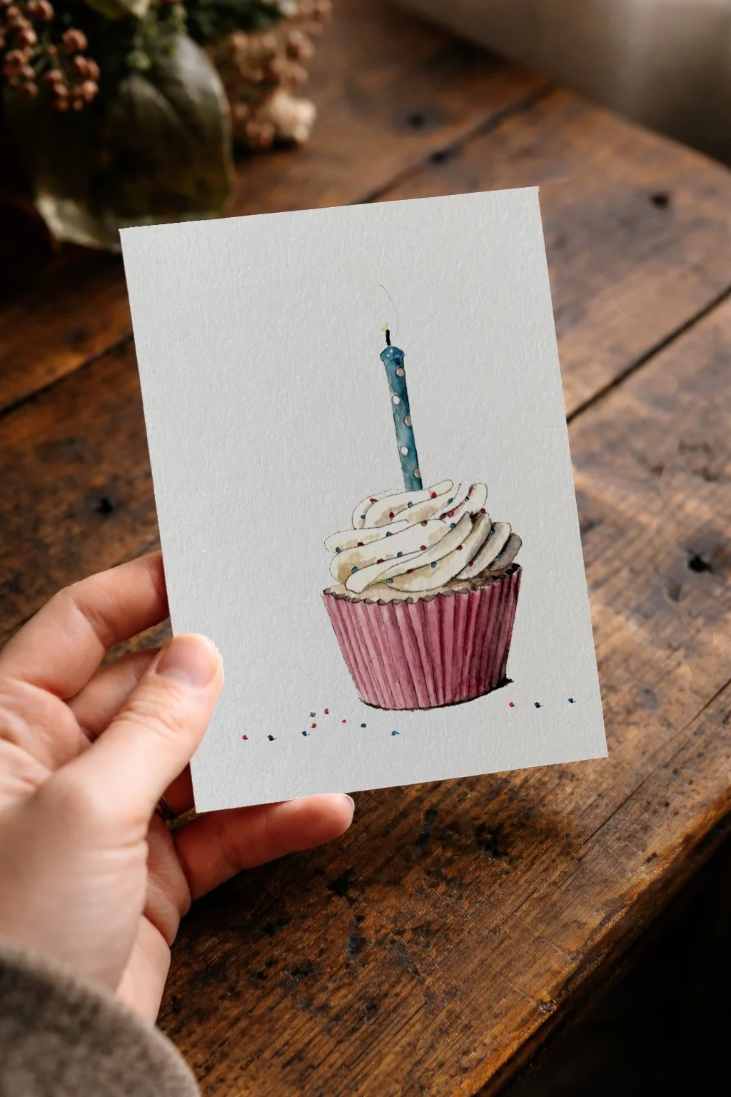 Recycled Straw Cupcake