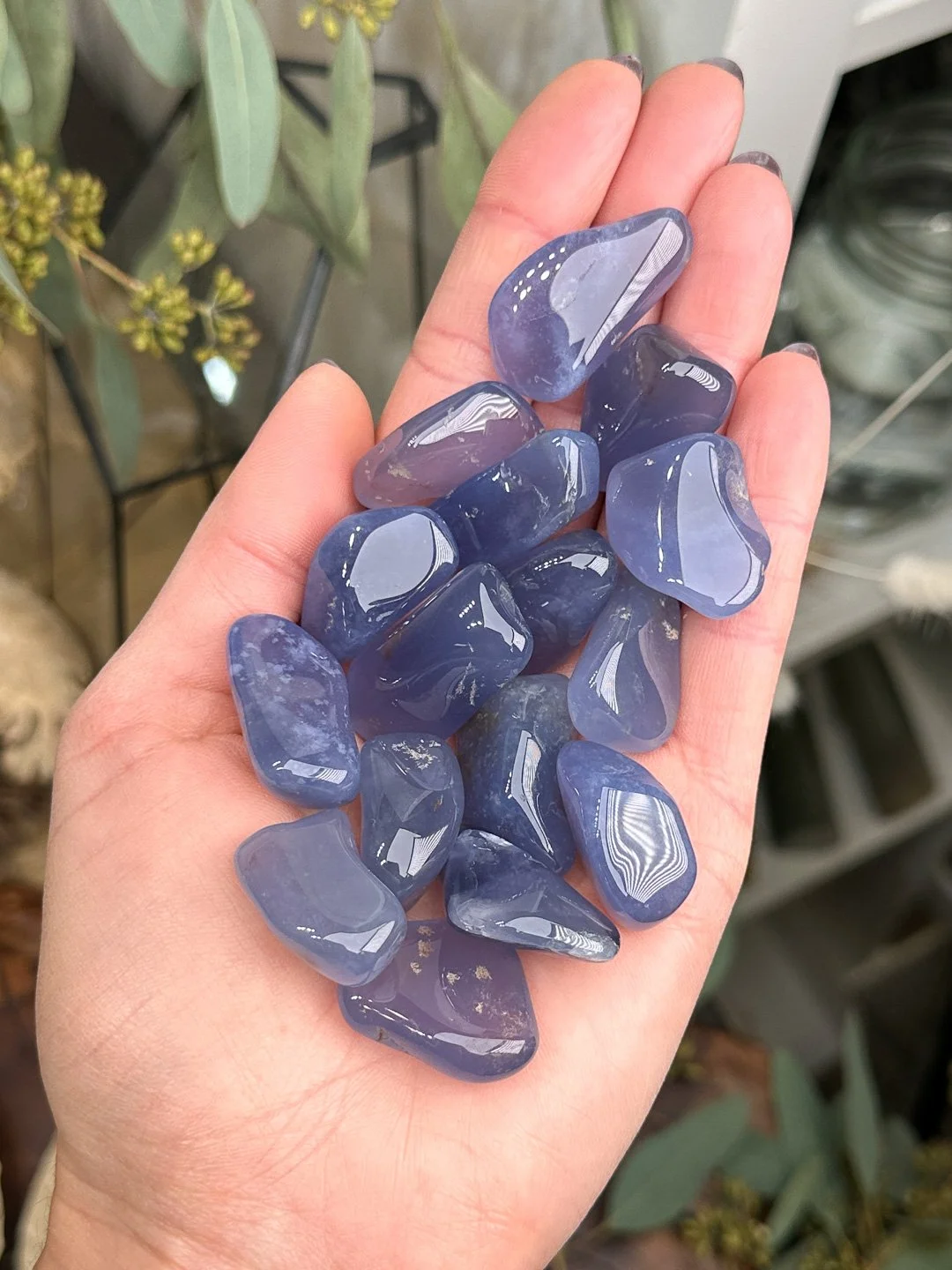 Indigo Chalcedony Sky Pocket Stones