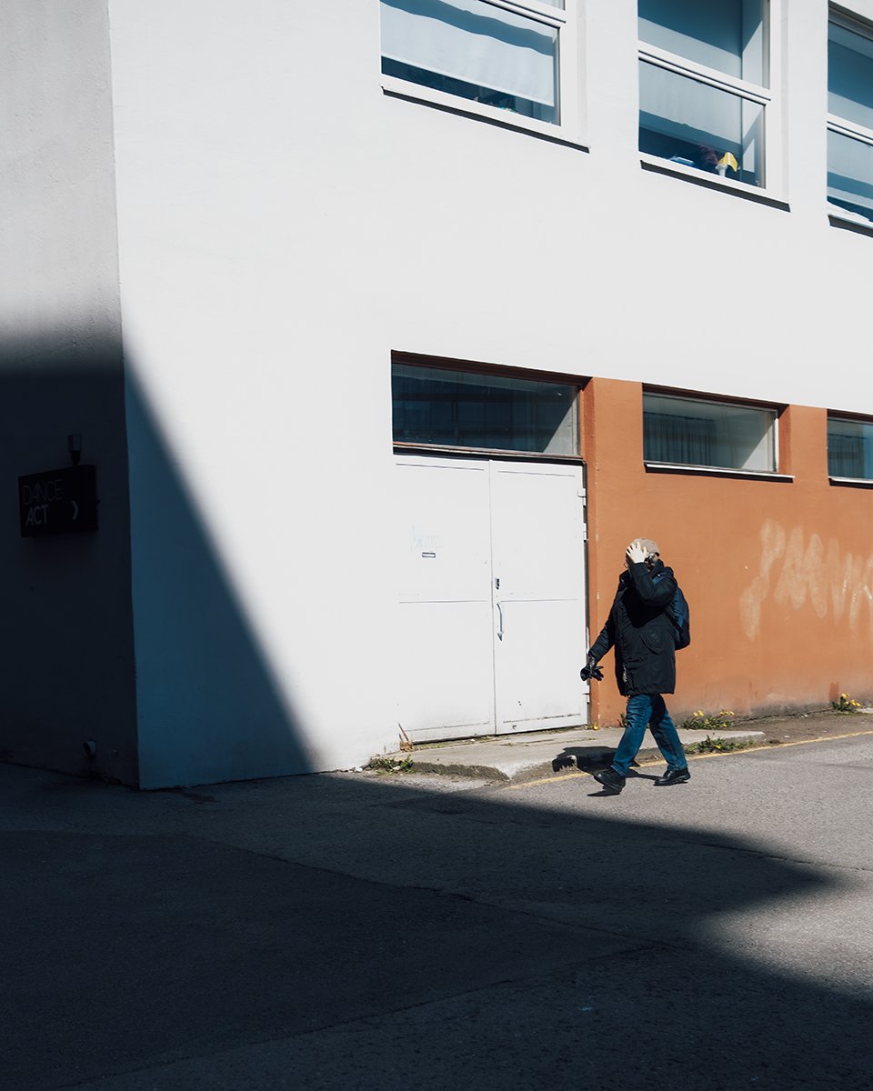 Street Photography from Tallinn Estonia. Dark shadow in the corner