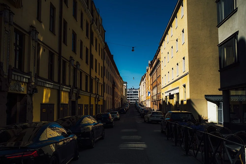 Etelä-Helsingin katuja. Kuvia Helsingistä.