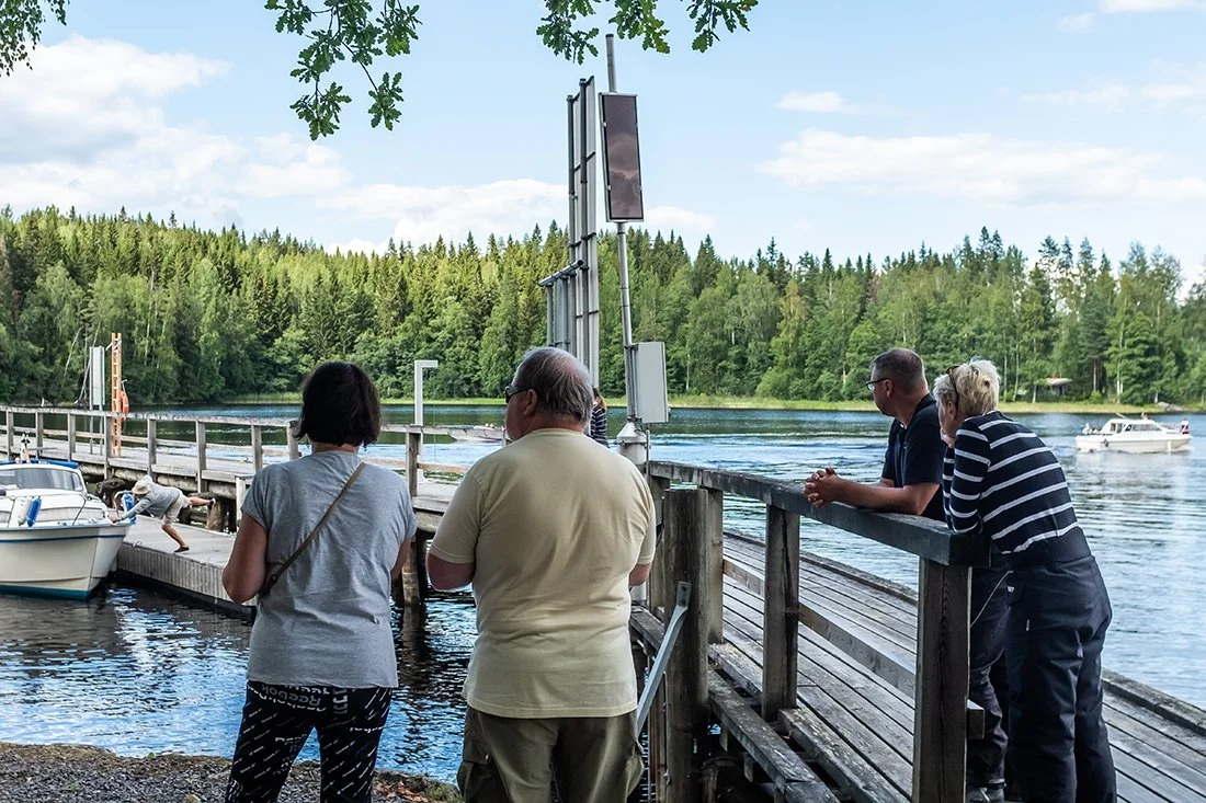 Valokuvia Muroleen kanavalta. Valokuvia Ruovedeltä.