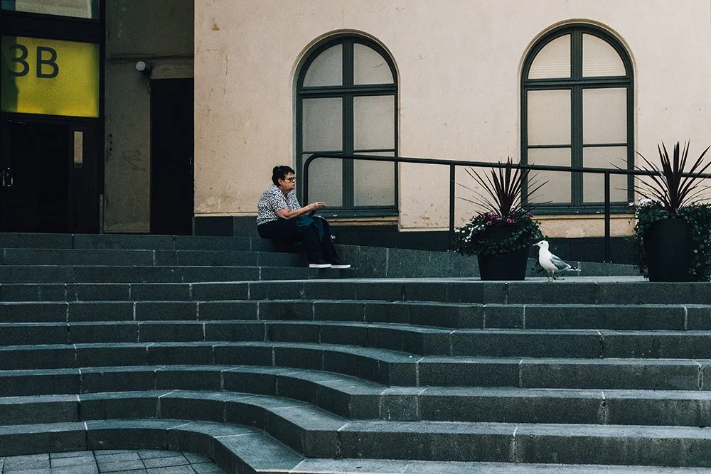 Ihmisiä Helsingissä. Valokuvia Helsingistä