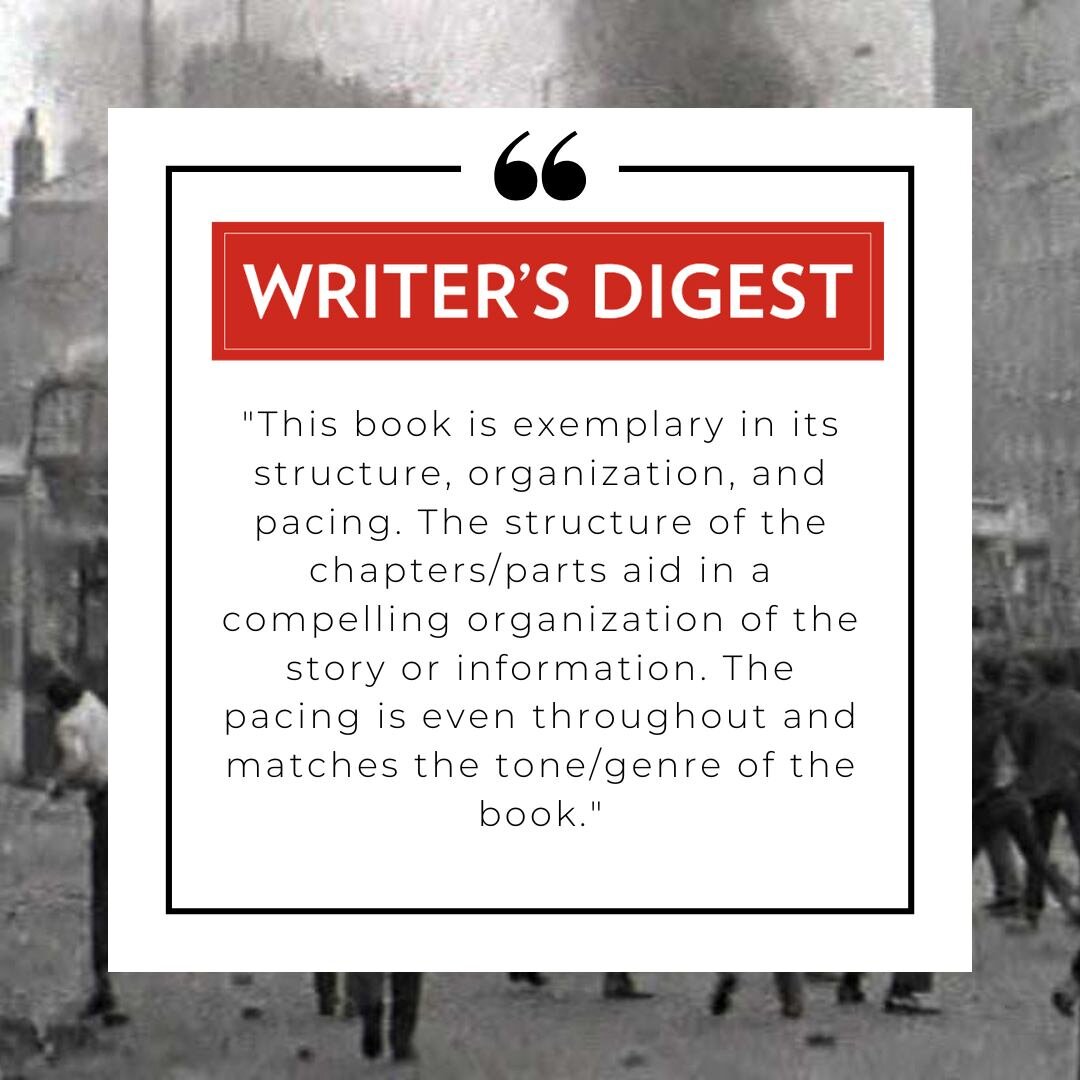 A HUGE thank you to @writersdigest for this incredible review of Stones Corner: Turmoil

There's plenty more from this review that I'll be sharing in due course - I'm going to be milking this one a LOT!

#derry #londonderry #derrycity #cityofderry #d