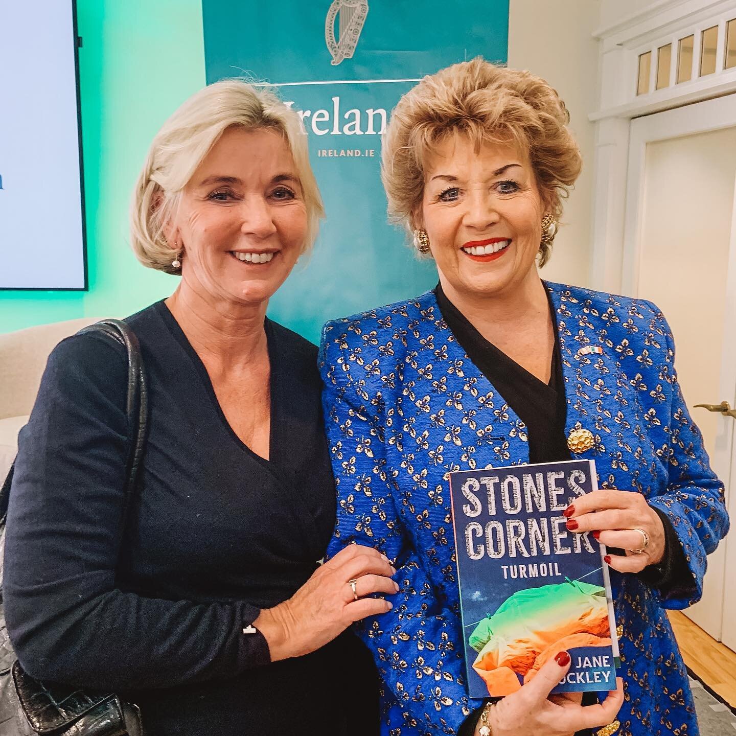 Hello from the &lsquo;city that never sleeps&rsquo; - New York! 

I&rdquo;m here meeting some incredibly interesting people and, of course, to promote the Stones Corner Series. Here I am with Ambassador Geraldine Byrne Nason, Ireland's 19th Ambassado