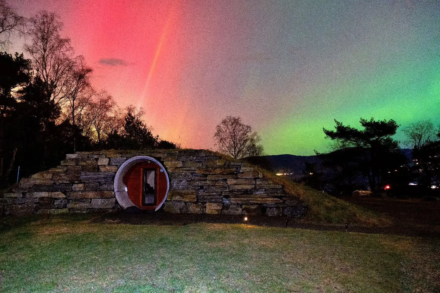 This is unbelievable, but it's TRUE!🫣🥹

Last week we could see the famous Aurora Borealis shining right behind our Hobbit hole!🤩
If this is not a fairytale, then what is?✨

It keeps coming again and again because of Solar Maximum which will contin