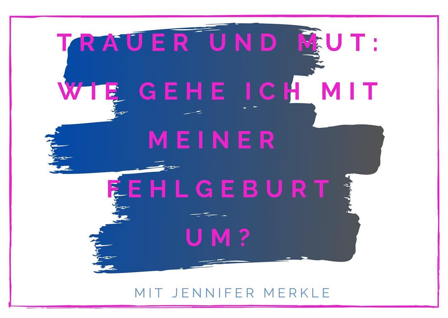 #podcast #invisibleloss

Ihr Lieben ✨! Morgen am 3.5. kommt mein neuer Invisible loss- Podcast mit Coach und Mutmacherin @jenni.merkle raus 💛. ‬
‪Jenni hat ein &bdquo;Mutmacher- Buch&ldquo; zum Thema Fehlgeburt geschrieben, in dem viele Betroffene z