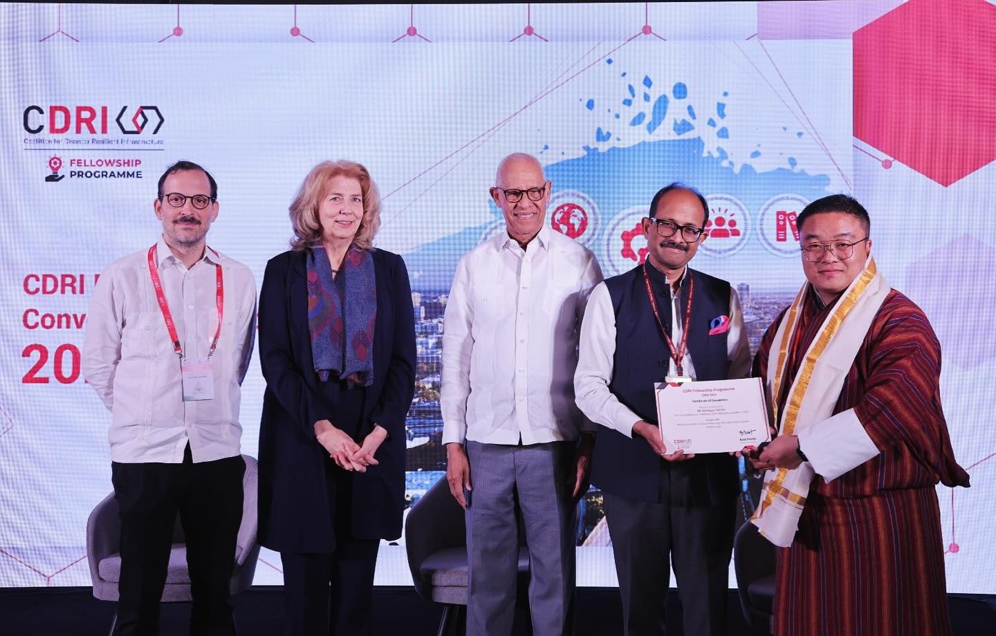 Vice Minister of @presidenciard Jose Ramon Holguin Brito was a special guest at the Coalition for Disaster Resilient Infrastructures Fellowship Convening and Convocation 2024 held at Bharat Mandapam. Ambassador David Puig, Minister Counsellor Fernanf