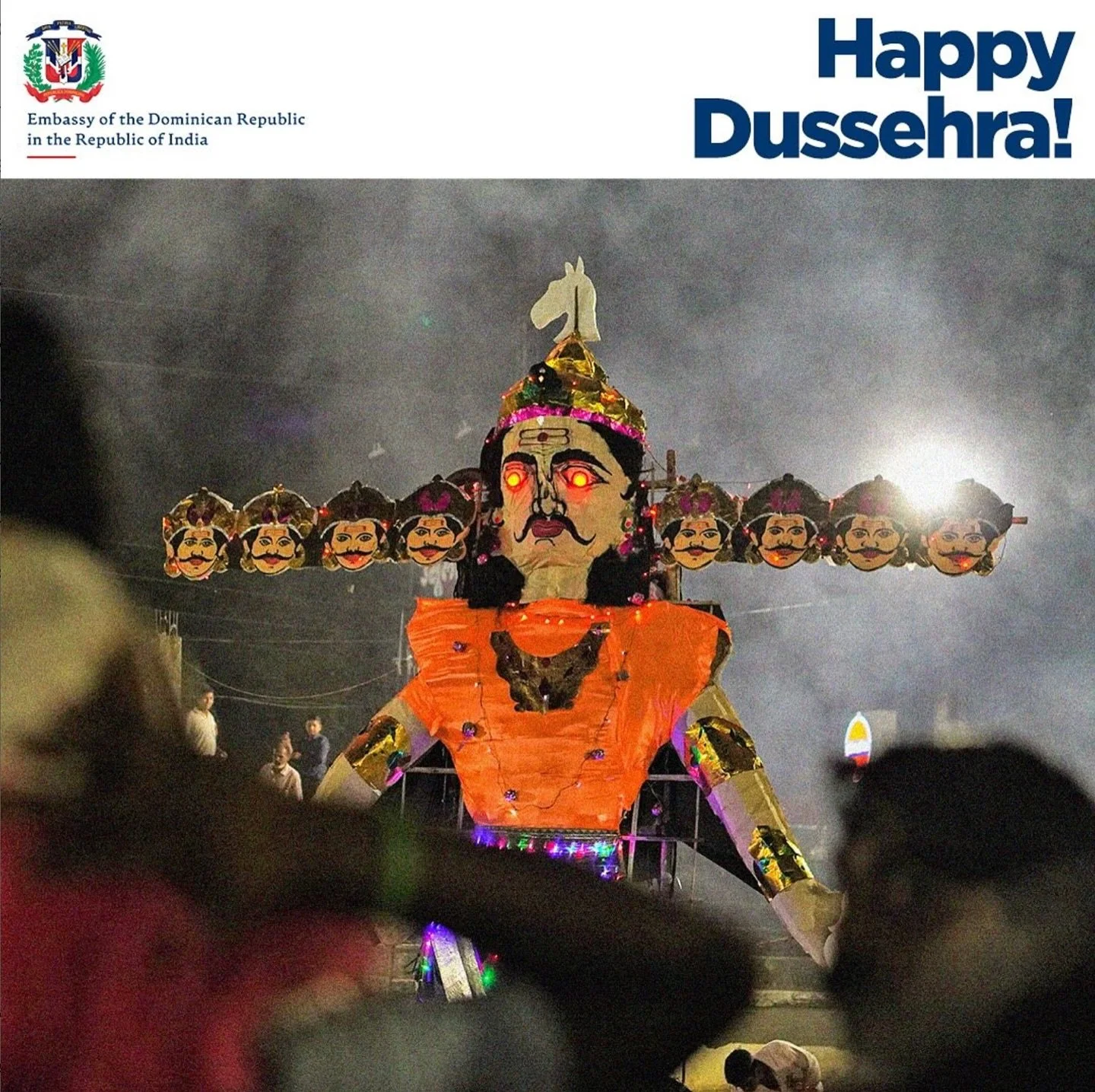 On the auspicious occasion of Dussehra, I extend my heartfelt wishes to you and your family. May the Goddess bestow her blessings, guiding your life with strength, wisdom, and positivity always. ~ H.E Francisco Compr&eacute;s H.