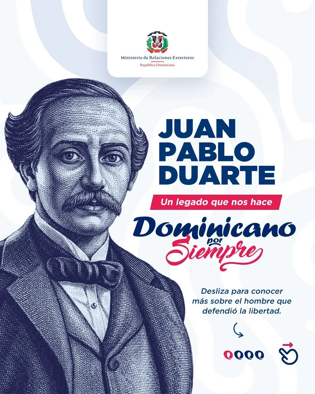 Today we commemorate the 213th anniversary of the birth of one of the greatest heroes in our history: Juan Pablo Duarte y Diez, founder and architect of the freedom of our beloved Dominican Republic 🇩🇴

We remember with deep pride and gratitude his
