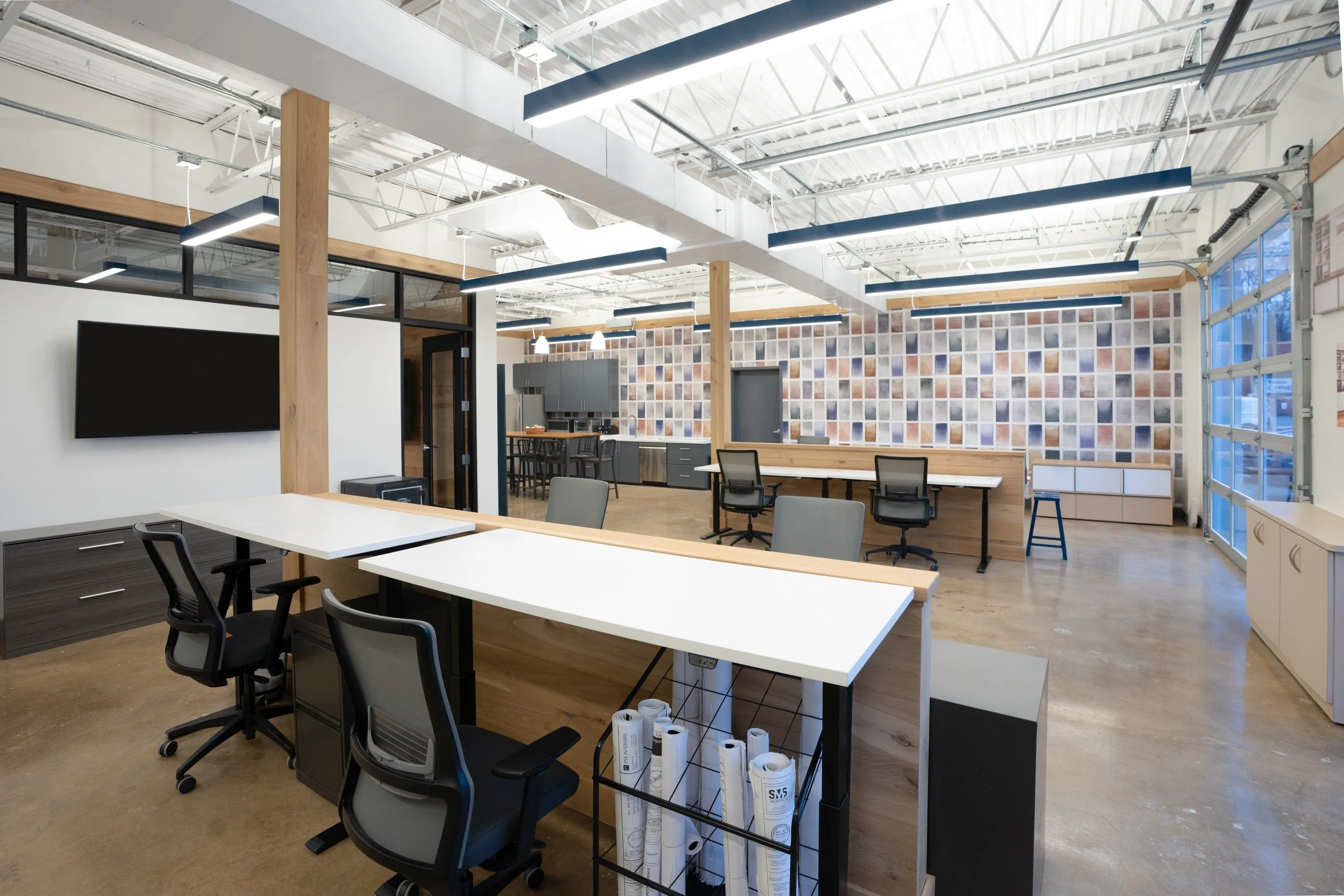 Transforming a Garage Bay into a Welcoming Workplace