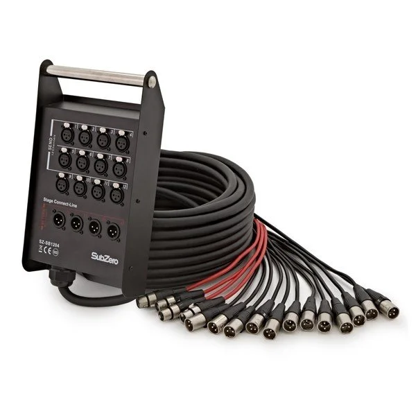 Audiokabel, SubZero SZ-SB1204, XLR Multicore + Stagebox, 12Ch In, 4Ch Out, 25m.jpg