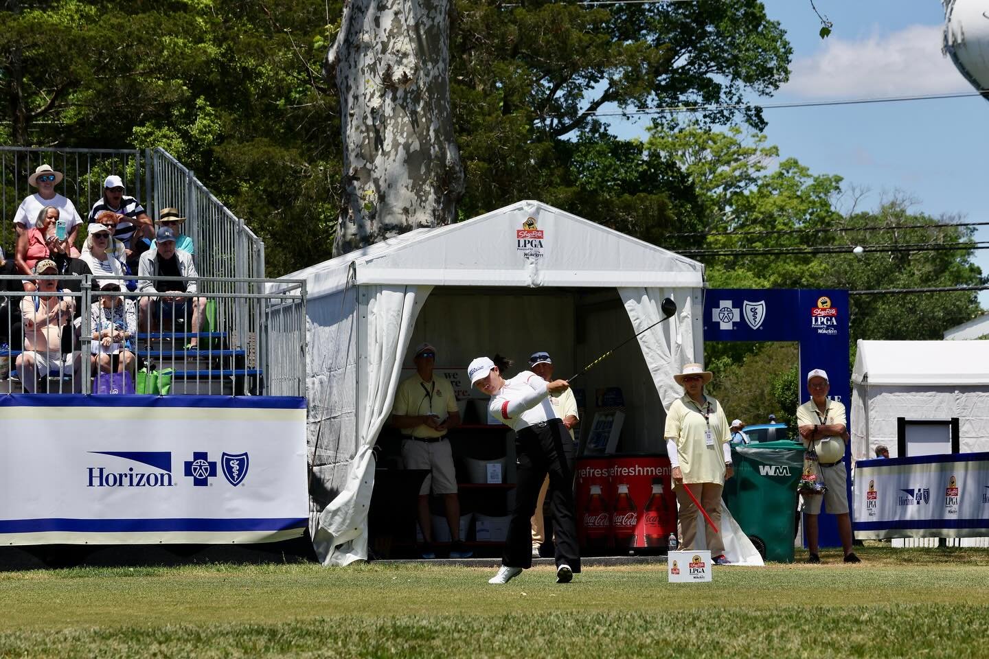 Last week we were on the green!  Setup at the ShopRite LPGA Powered by Wakefern - representing #hbcbsnj at their various activation spaces along the course.  The annual tournament raises millions for local charities.  Congratulations to Celine Boutie