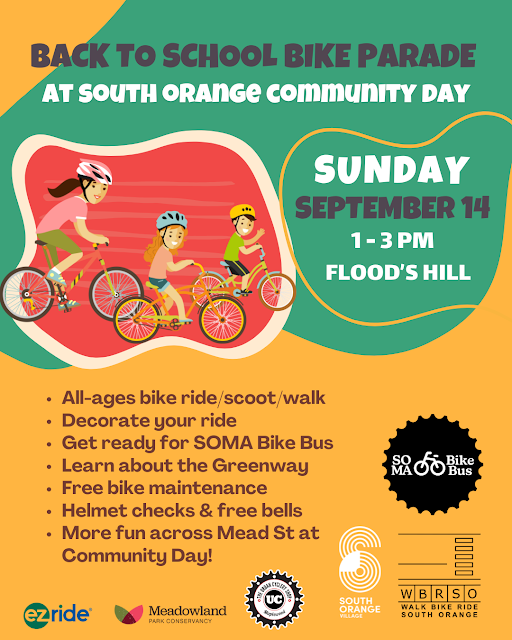 Back to School Bike Parade at South Orange Community Day