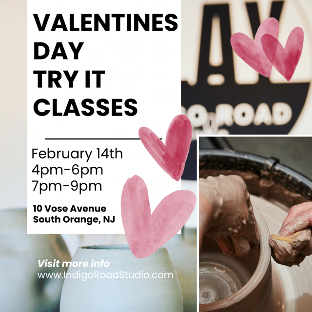 Clay by Indigo Road Studio: Valentines Day Try It Classes