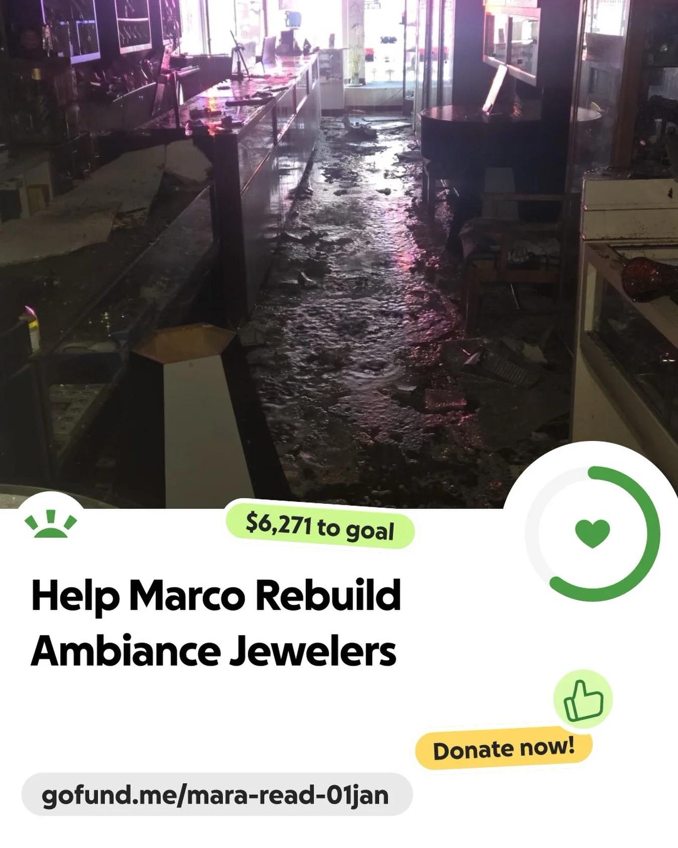 South Orange Downtown is sharing this effort to support Marco and Ambiance Jewelers during this difficult time. Marco has been a valued member of our downtown community for many years, and we know how much his shop means to so many. Let&rsquo;s help 