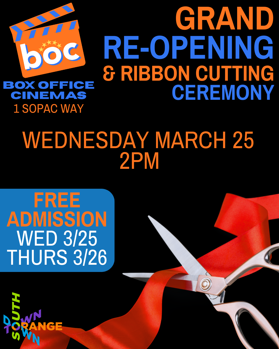 Box Office Cinemas Grand Re-Opening & Ribbon Cutting Ceremony