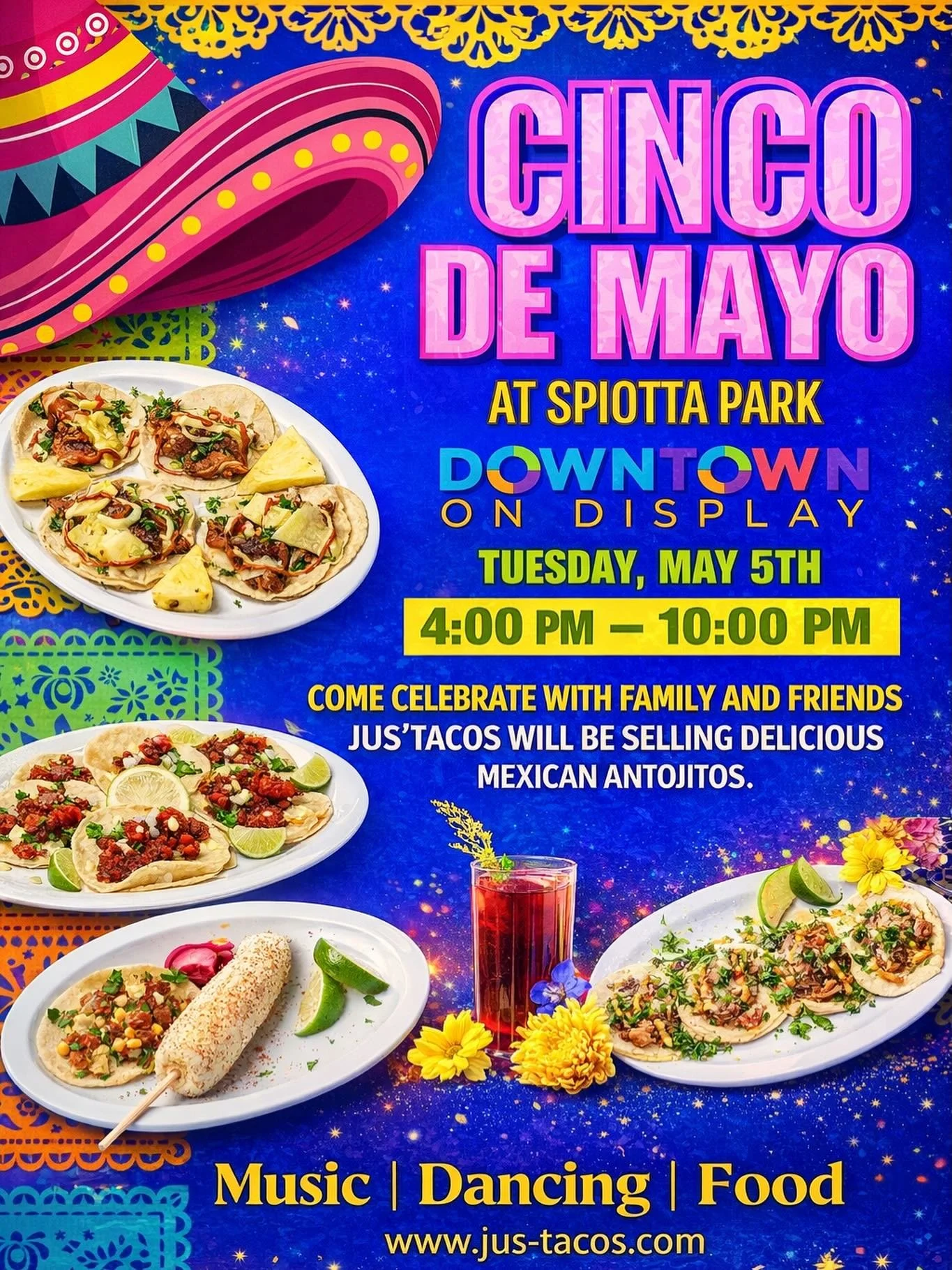 Celebrate Cinco de Mayo with Jus' Tacos