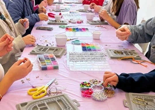 Mother’s day Family Jewelry Making Party with Craft Club Studio