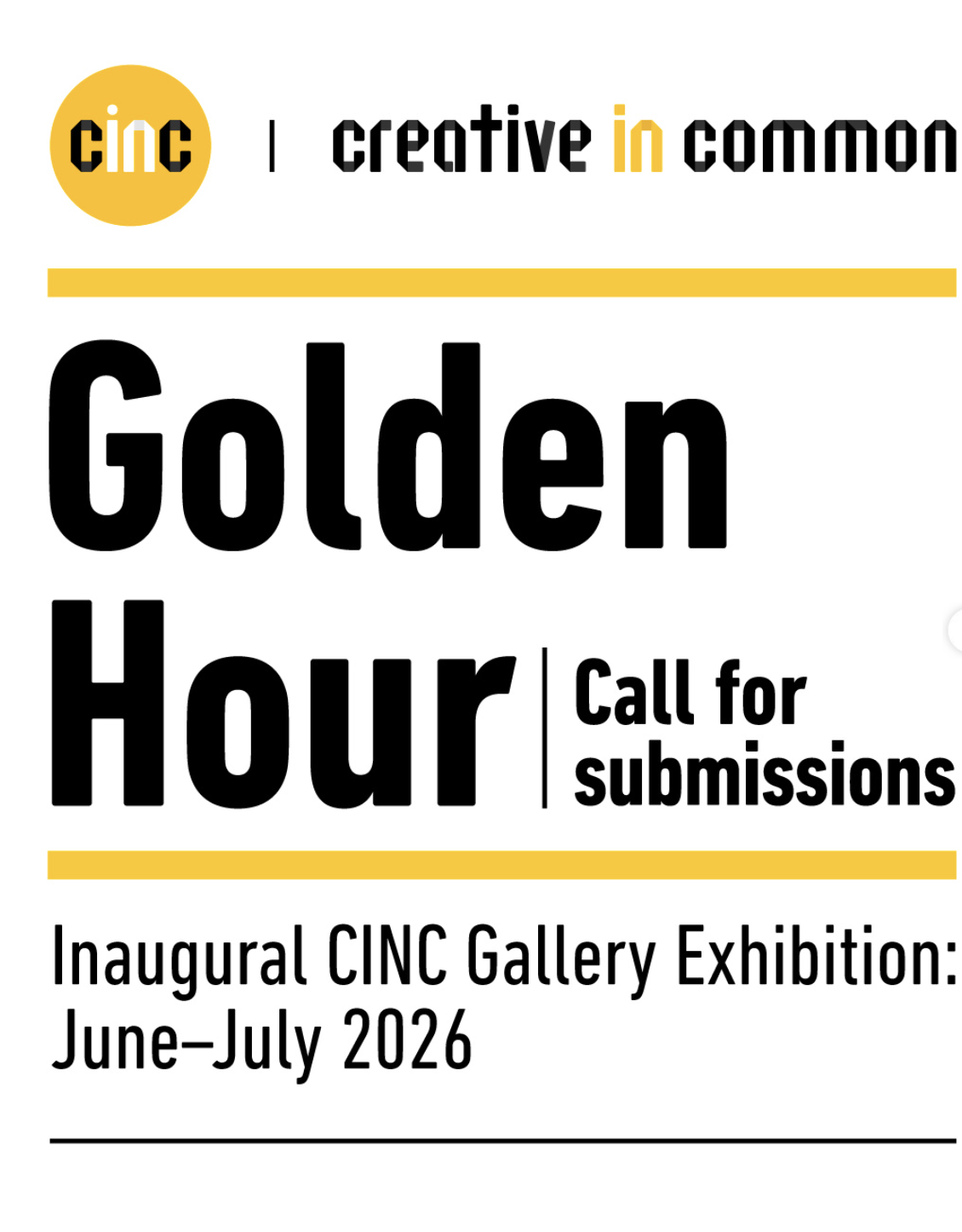 CINC - Call for art submissions