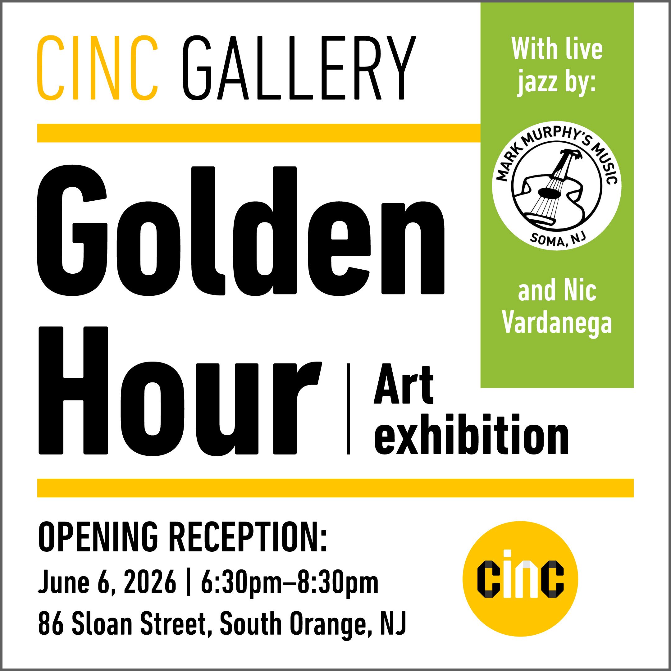 CINC GALLERY LAUNCHES IN DOWNTOWN SOUTH ORANGE