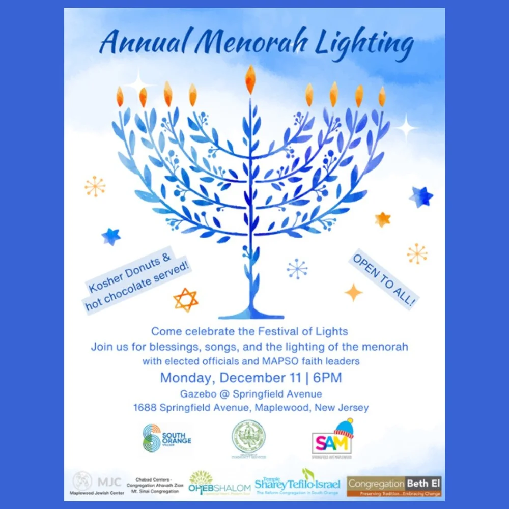 Menorah Lighting — South Orange Downtown