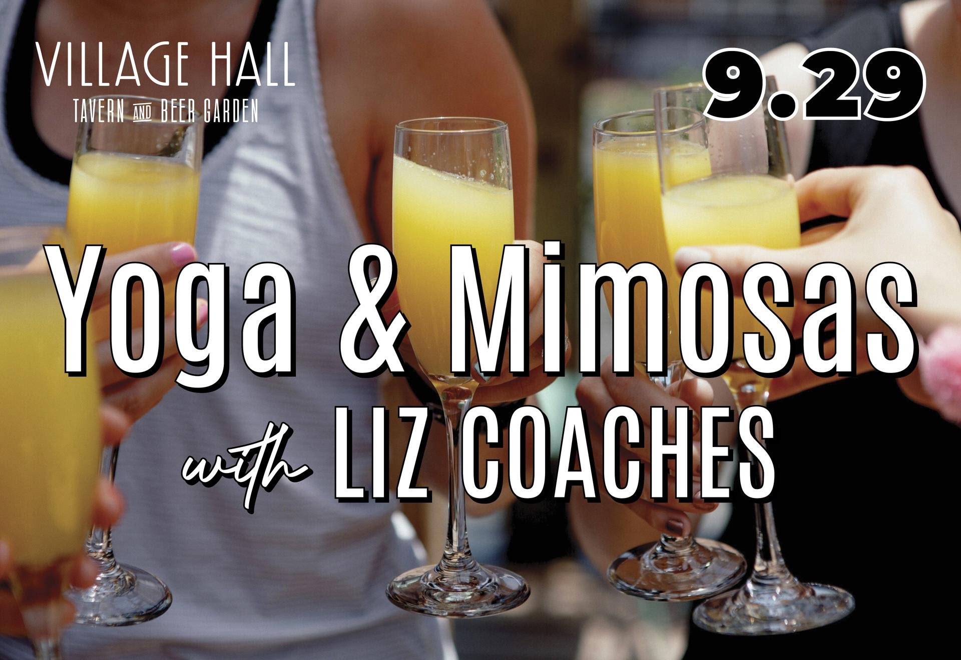 Yoga and Mimosas with Liz Coaches