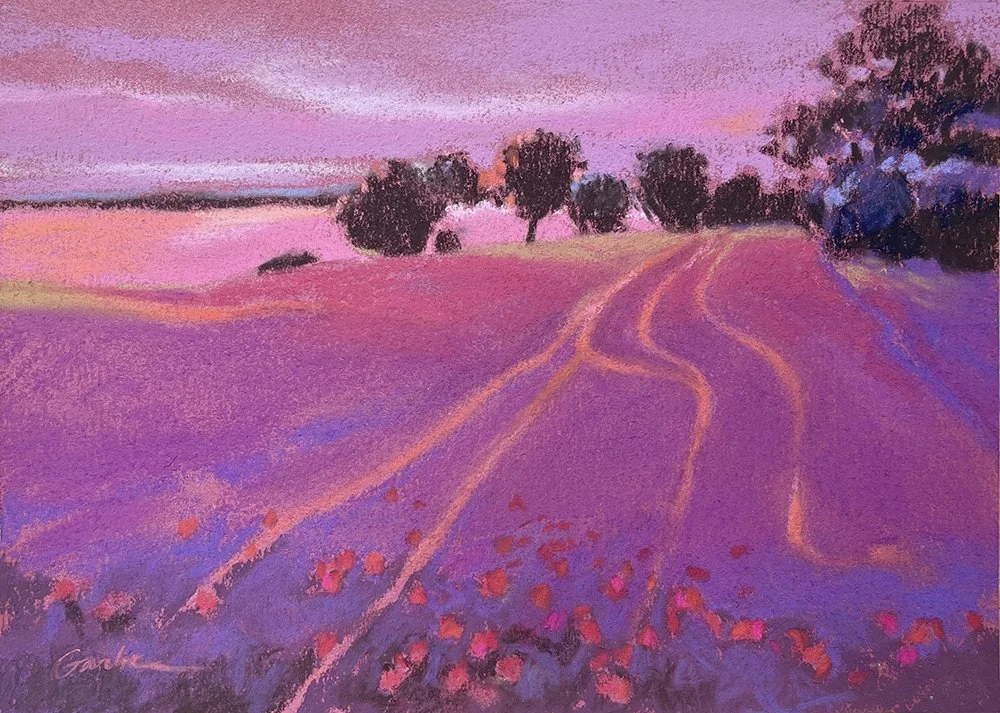 Field Poppies - Pastel 5"x7"