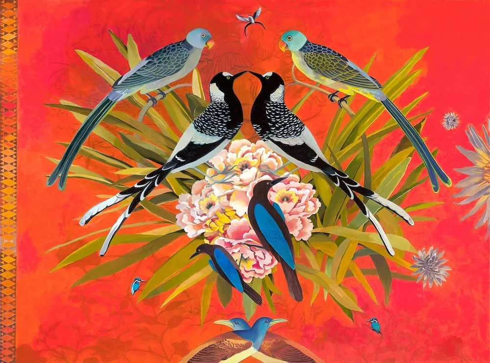 Scarlet Parley - Oil on canvas 36"x48"