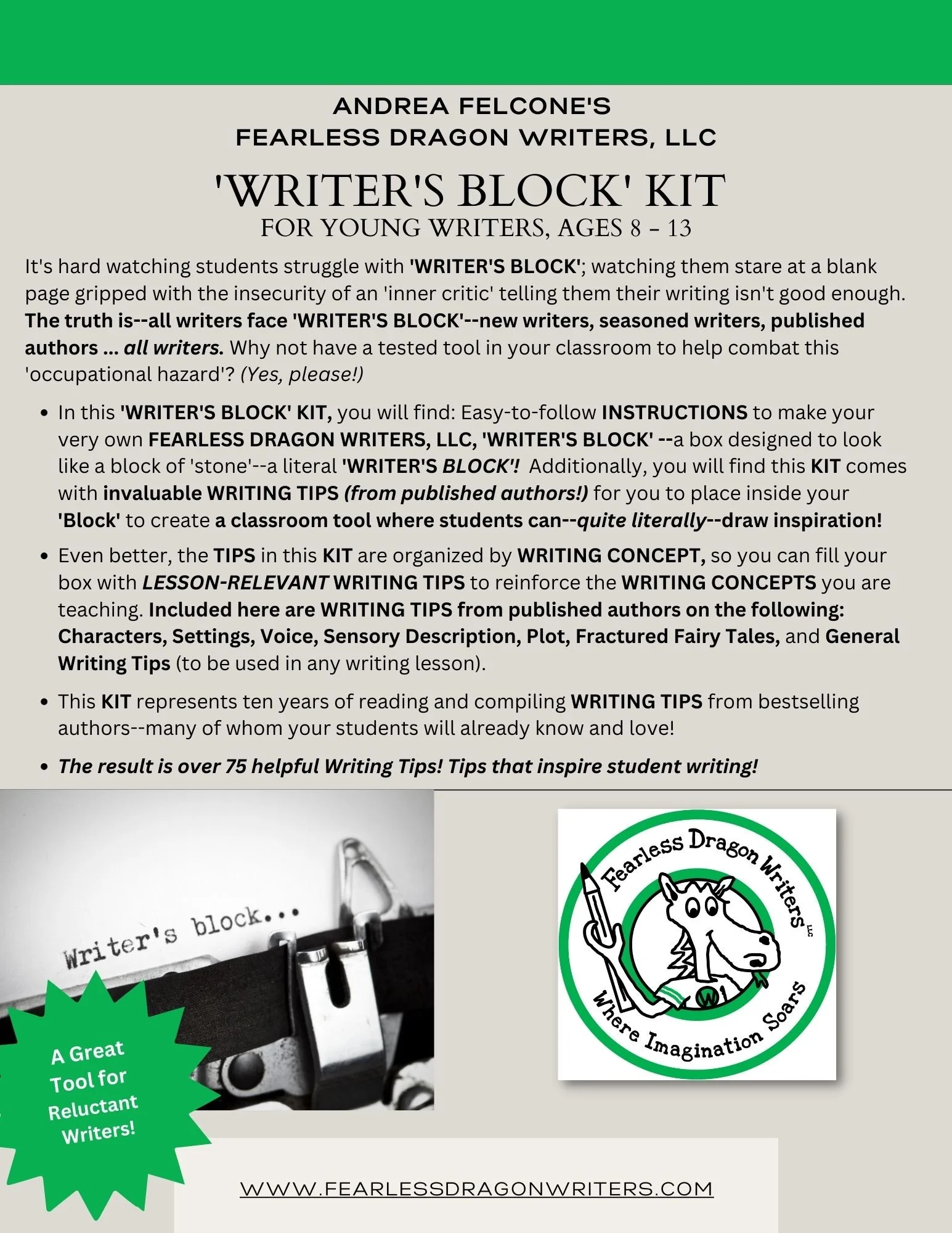 Creative Writing Clubs for Children ages 8-13