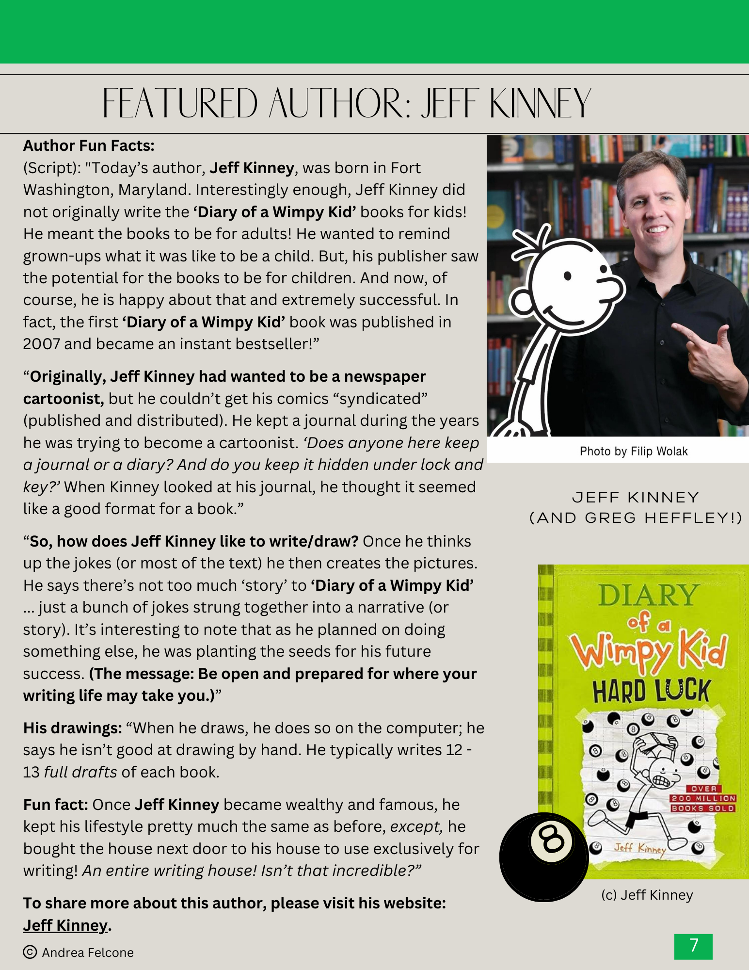 Jeff Kinney Facts