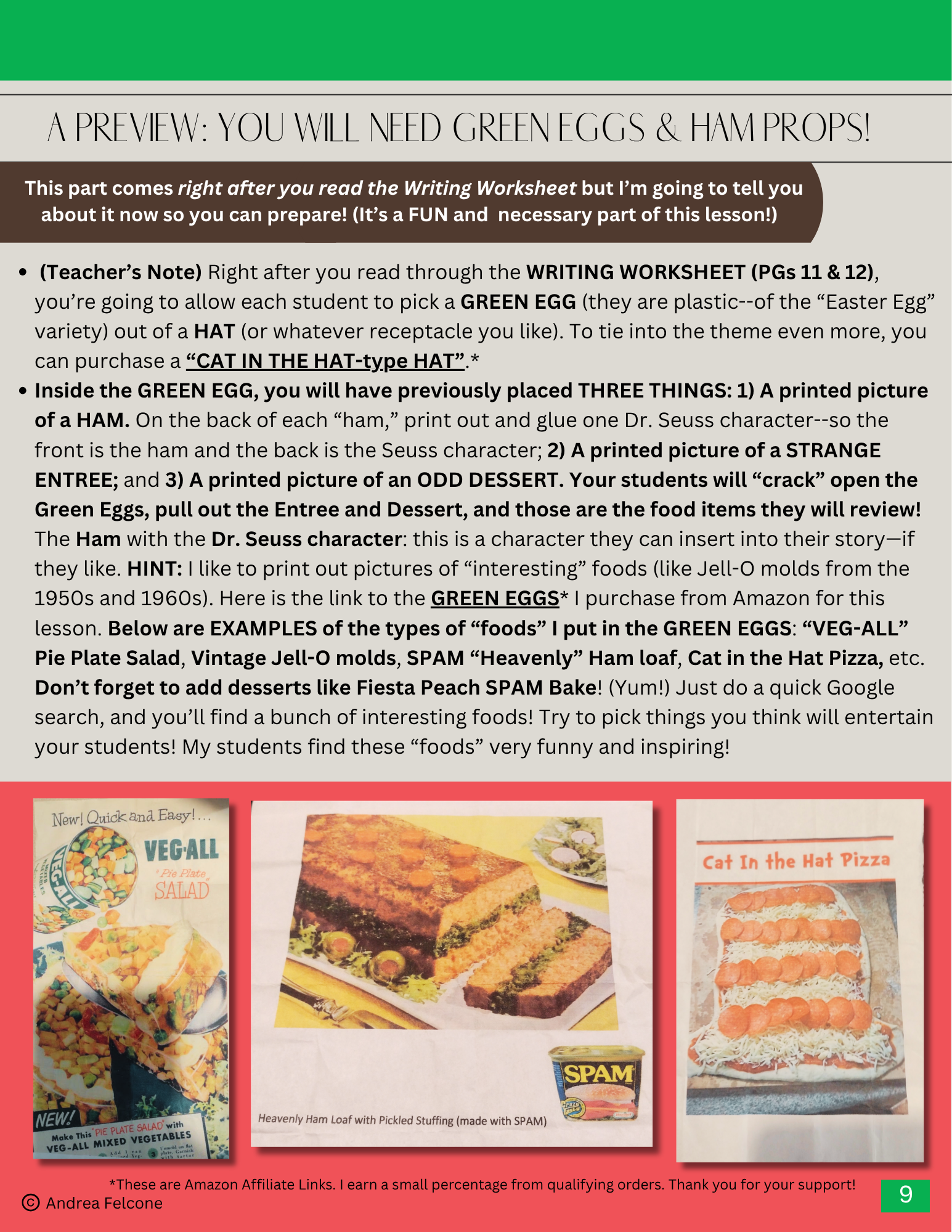 The Key to this Lesson The Actual Green Eggs and Ham, Dr. Seuss .png