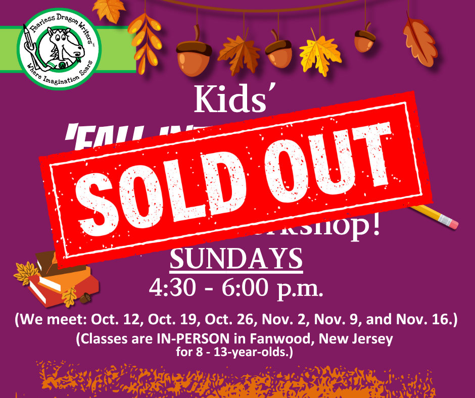 "Fall Into Writing": Fall 2025 (In-Person) Kids' Writing Workshop -- SUNDAYS