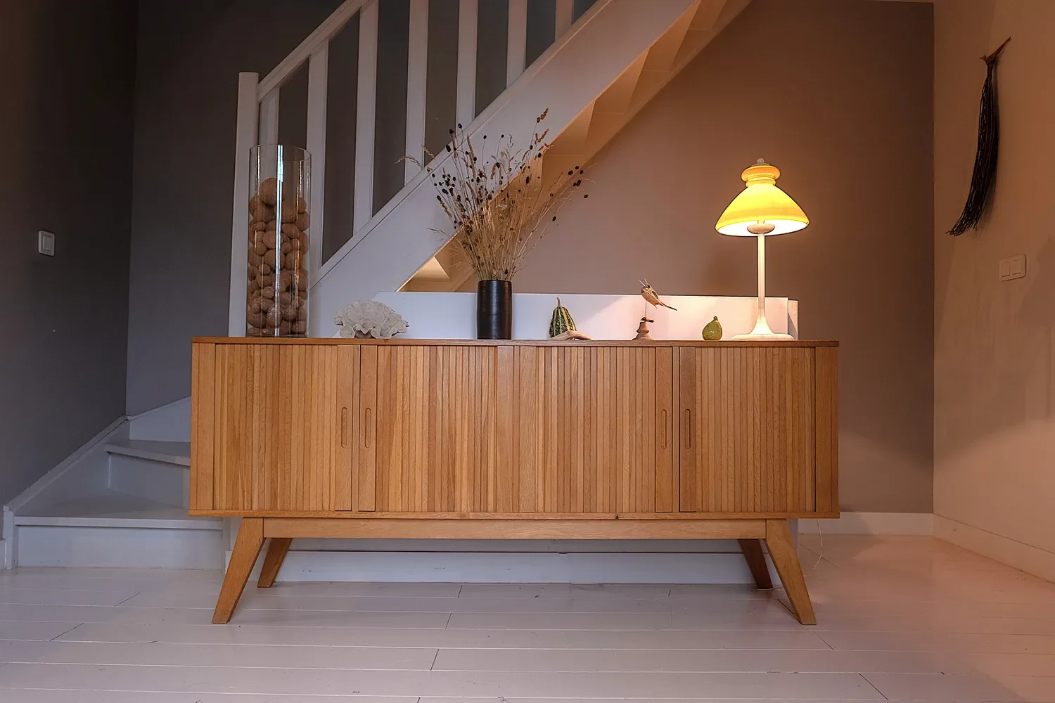 Enfilade en bois sur mesure, architecte d'intérieur à Montreuil