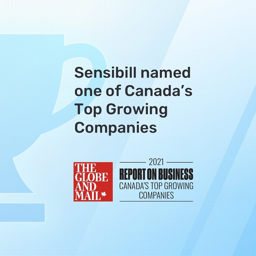 🏆 We're excited to share that Sensibill has once again been named one of Canada&rsquo;s Top Growing Companies by @globeandmail! 

 We're proud of the work our team has accomplished &amp; look forward to continuing to make a positive impact on #Finan