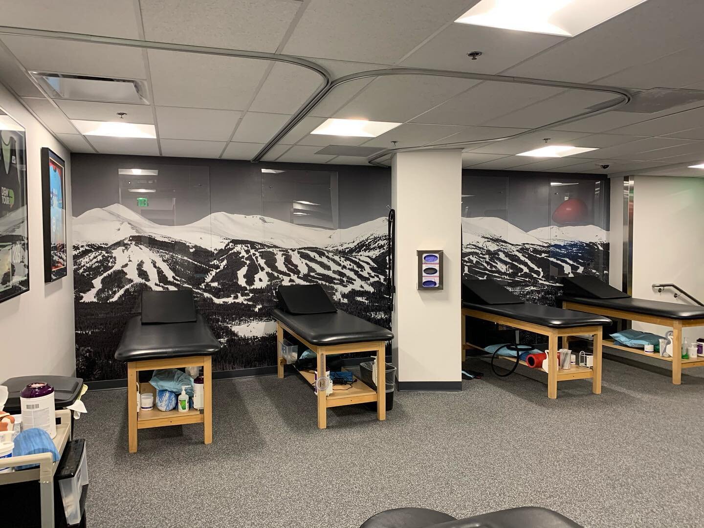 @vailhealth with a huge wall graphic addition in there new Breckinridge location. We love to create a different feel to your space with large wall graphics. Have a wild idea for a wall graphic for your home or business? Let us know and we&rsquo;ll ma