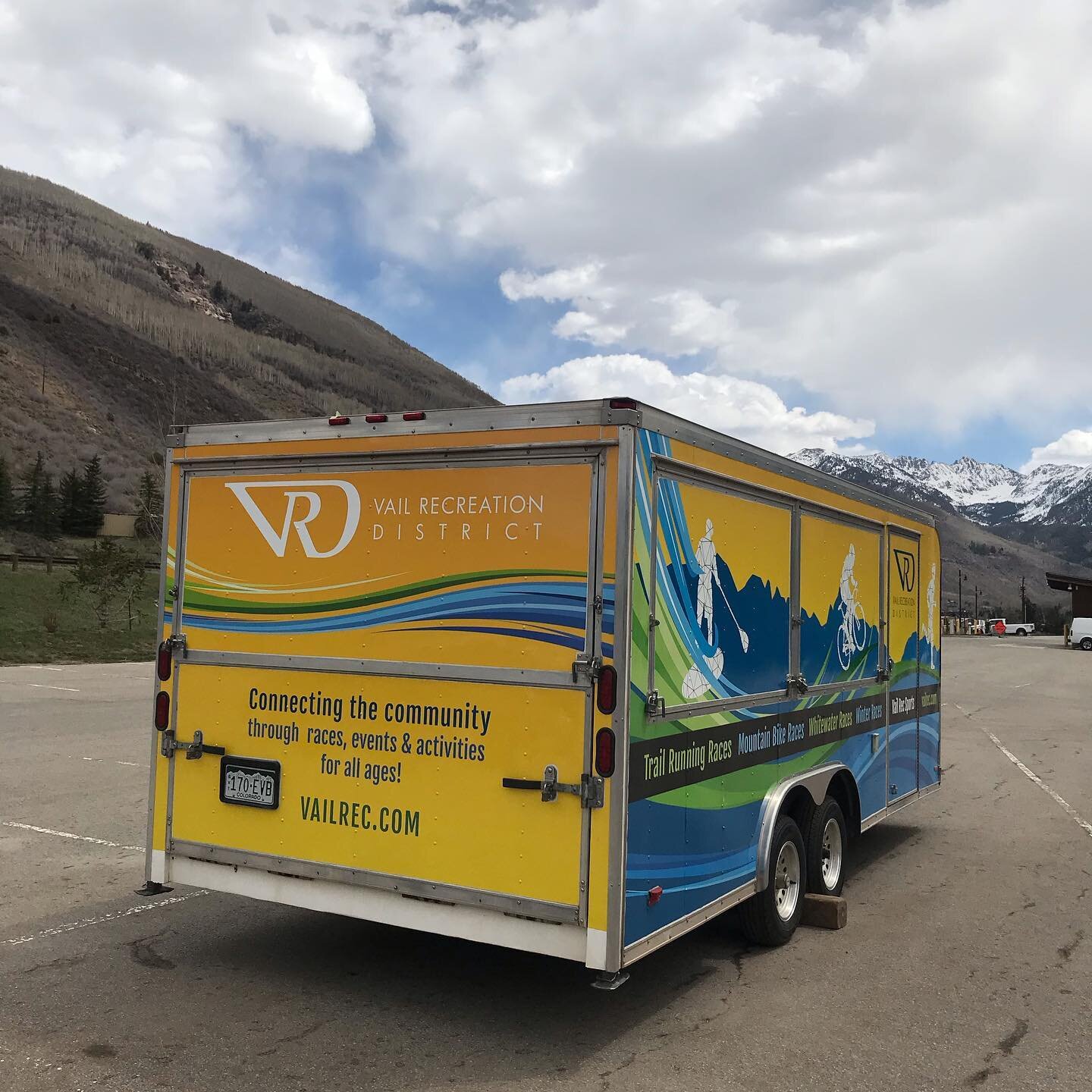 We recently completed a beautiful full wrap on the VRD race trailer. Thanks to Nell Davis at VRD for the fantastic design work! Look for it this summer around The Valley.