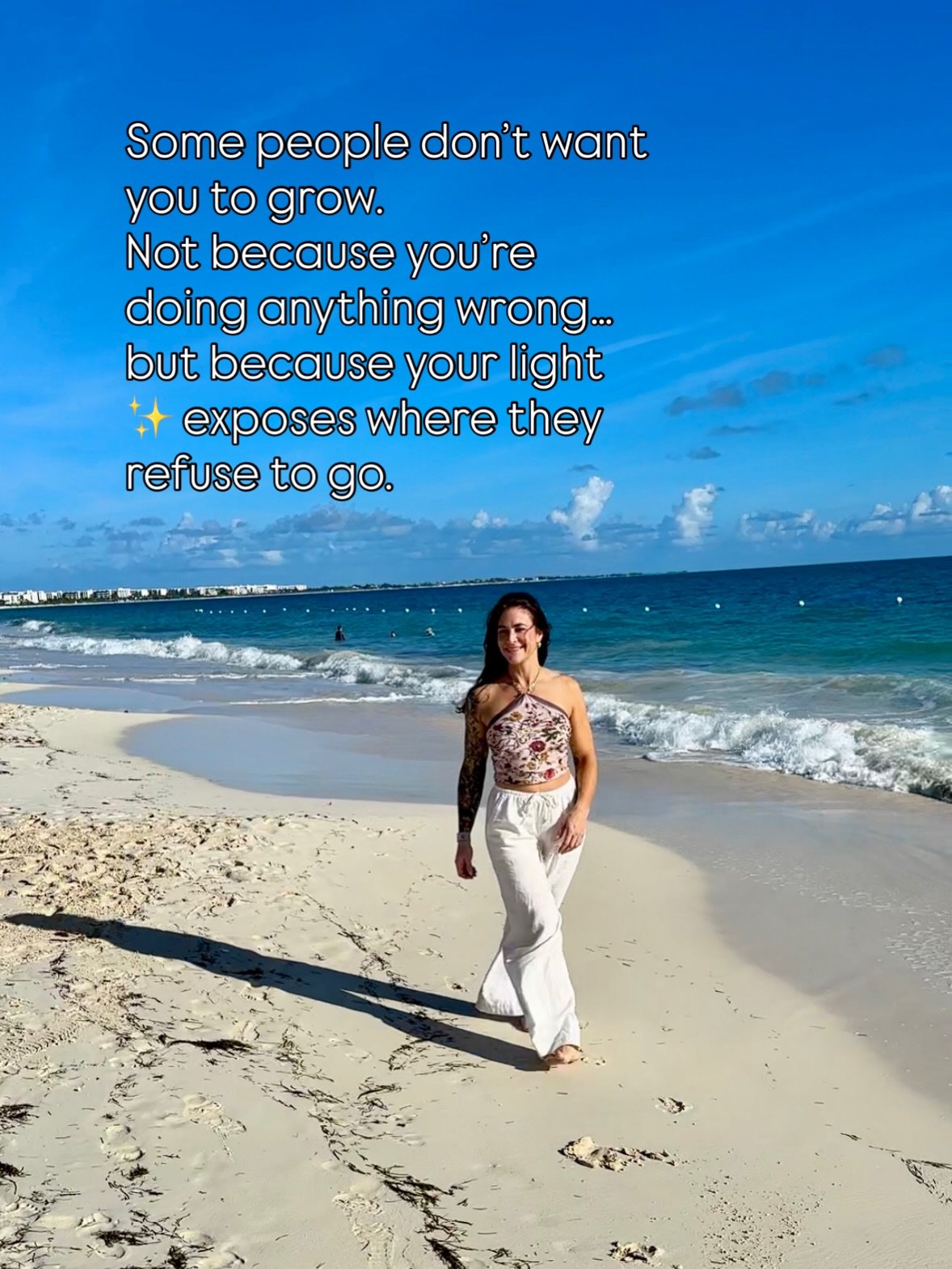 One of the hardest truths about healing is this:
the people you cheer for won&rsquo;t always cheer for you back. 🤍

And it&rsquo;s not because you&rsquo;re unworthy of support. 
It&rsquo;s because your happiness reveals the places they&rsquo;re stil