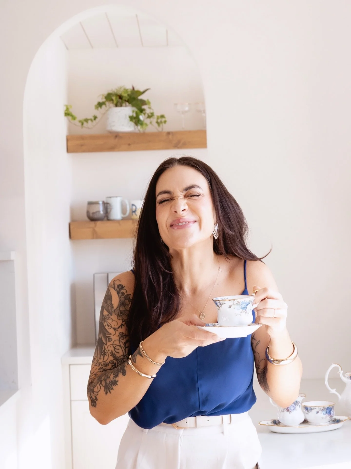 Some conversations start very seriously.

This one clearly did not! 

But somewhere between the laughter, and the slightly ridiculous faces, we usually end up talking about the things that actually matter.

Life.
Growth.
The patterns we&rsquo;re tryi