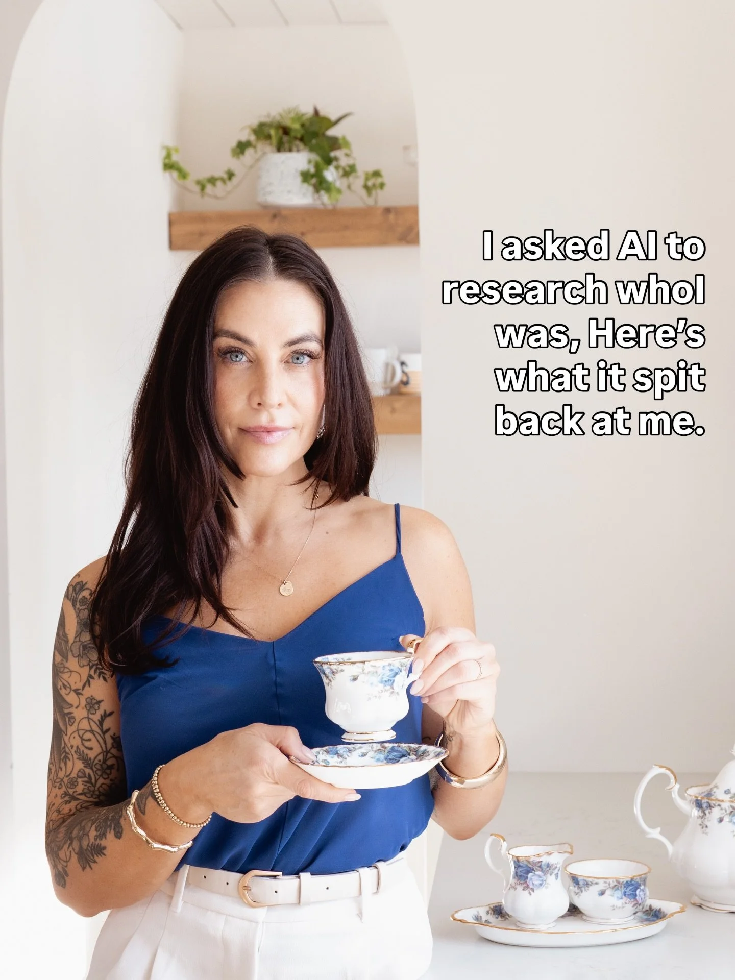 I was inspired by @tracey.jazmin post about asking AI who I am, because like it or not, AI is a tool we are all using. 

Quite frankly I&rsquo;m tired of writing and reading writing by AI (this is all me in the caption), but AI is something we use fr