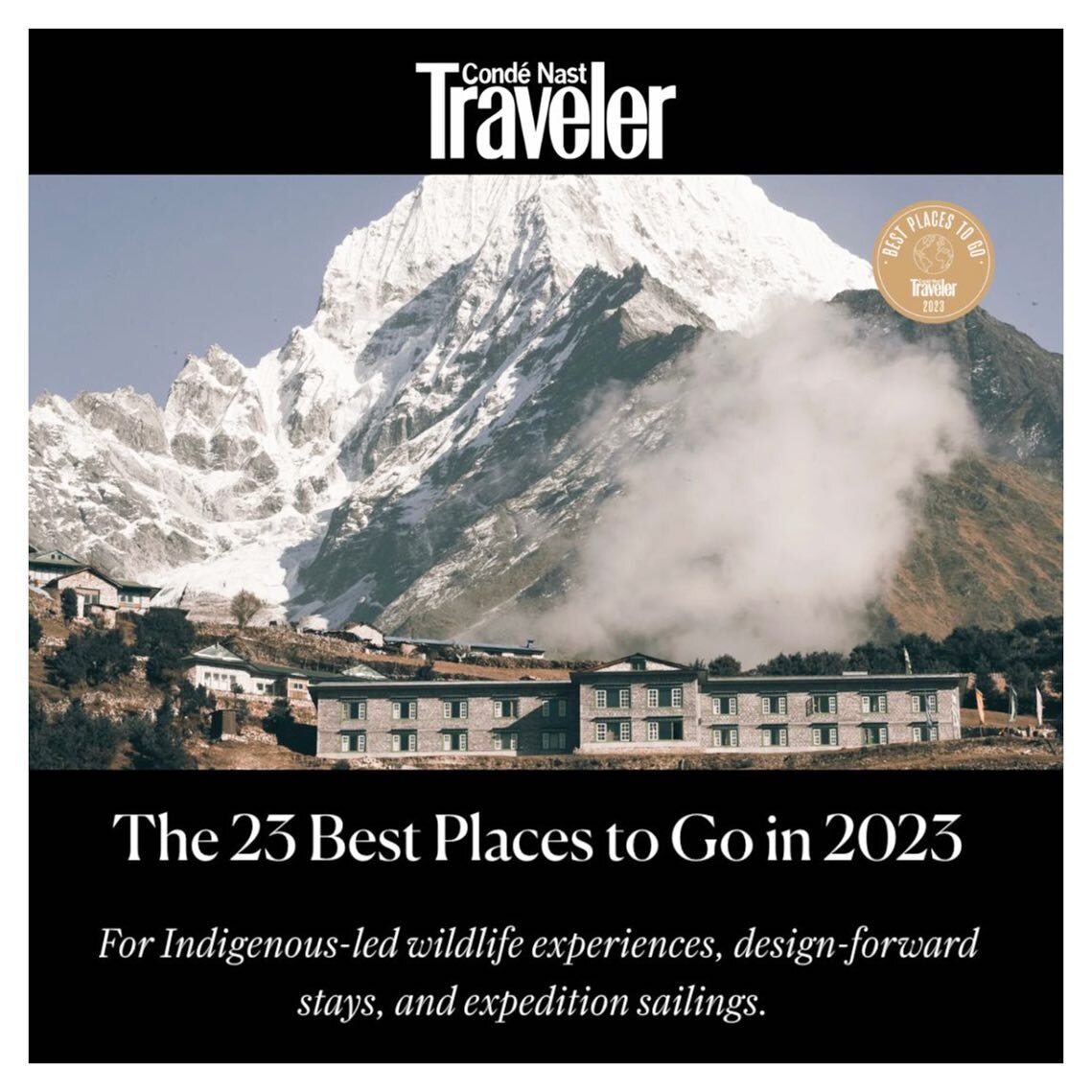 Cond&eacute; Nast Traveler&rsquo;s 2023 Where to Go list is out! I&rsquo;m grateful I got to write about all the amazing new and forthcoming projects arriving to Mexico&rsquo;s Yucat&aacute;n Peninsula, including @bocadeagua, @casachable, the Esencia