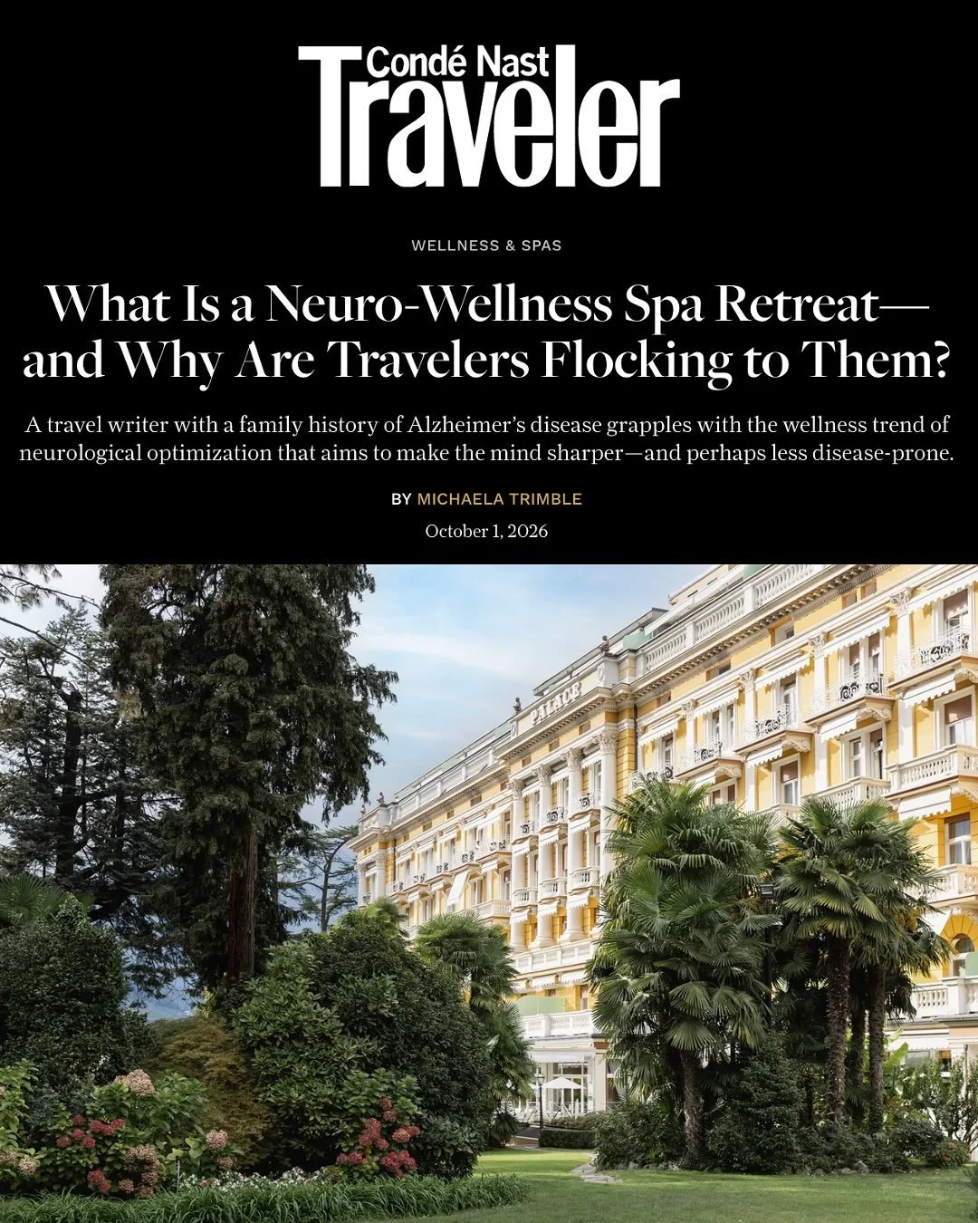 Hydrotherapy mud baths and massages by morning and sunset walks along the river by evening&hellip; take me back to @palace.merano near the Italian Alps! I really feel like I&rsquo;ve done it all when it comes to wellness, and this was one of the most