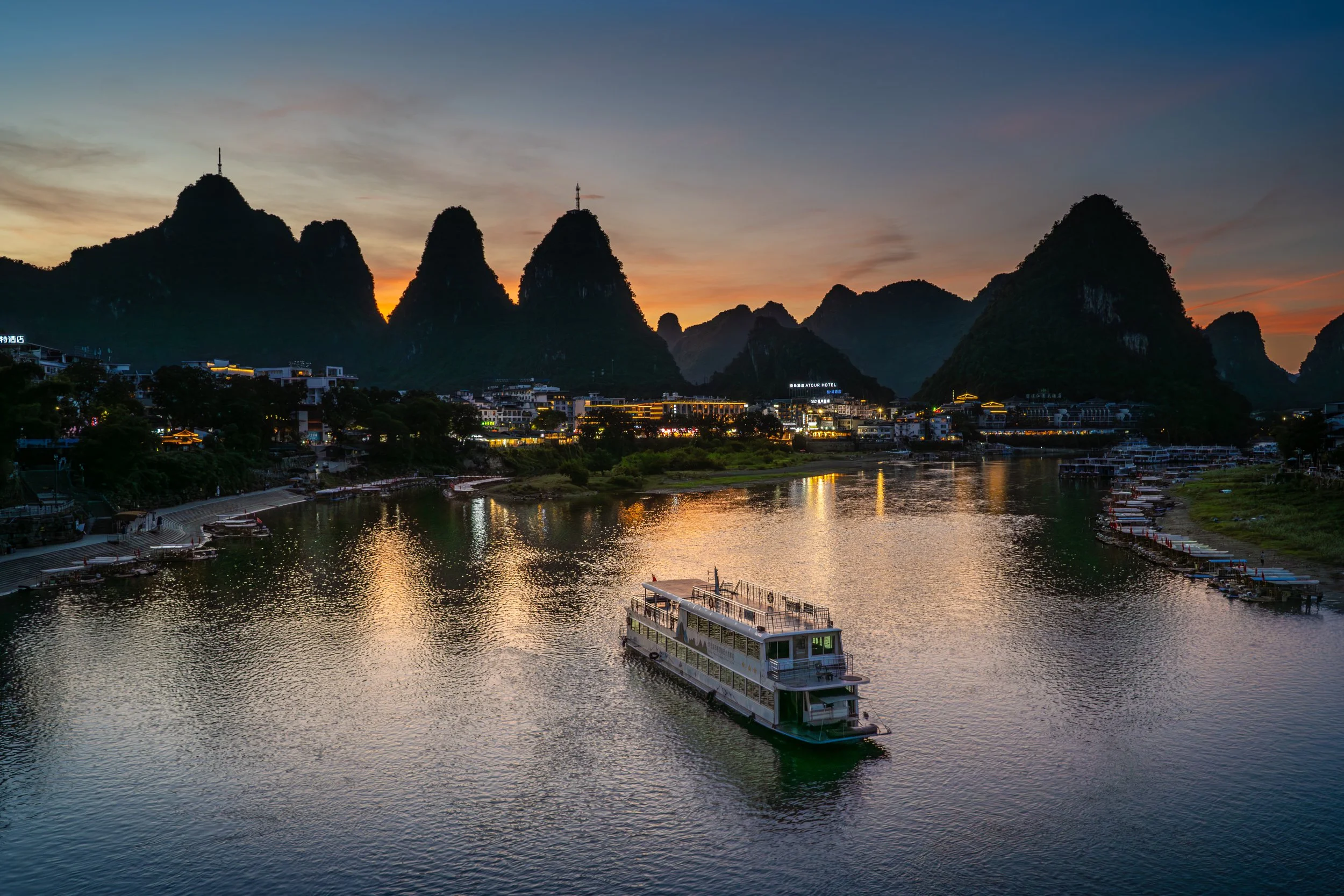 Yangshuo, from the only bridge there.