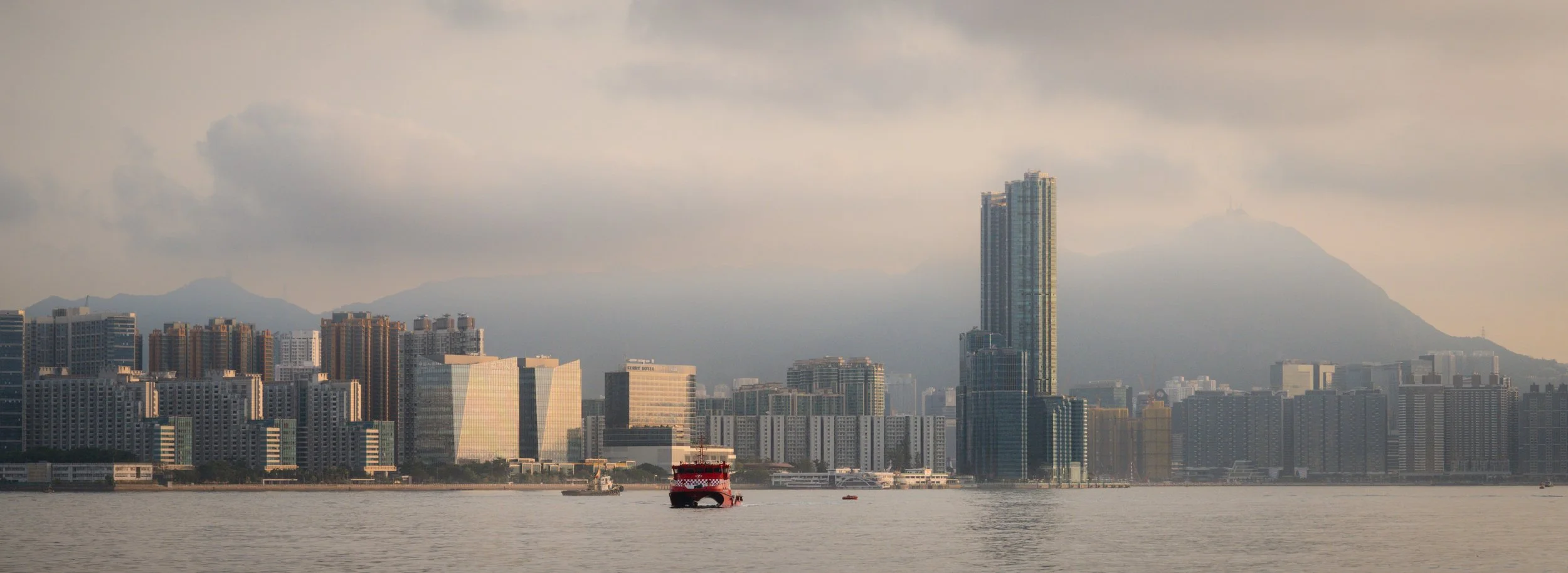 Kowloon Peak in the morning mist, I shall be there in around 12 hours time!